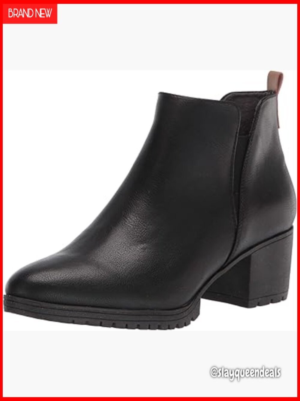 Women's Ankle Booties with 2-Inch Block Heel, Slip-On Fit